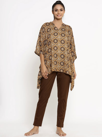 Rayon Printed Kaftan Kaftan With Pant