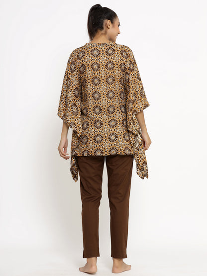 Rayon Printed Kaftan Kaftan With Pant