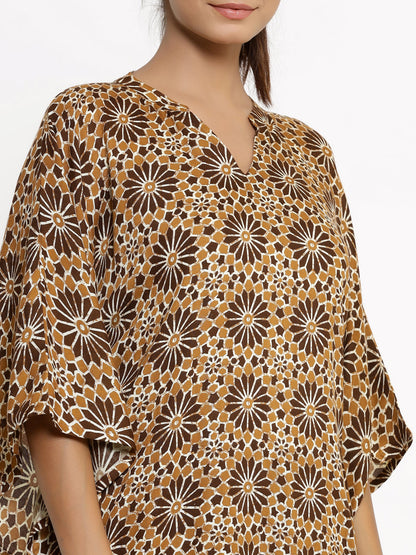 Rayon Printed Kaftan Kaftan With Pant