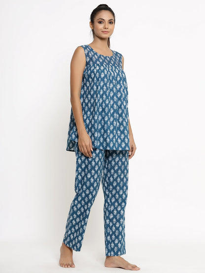 Cotton Printed Regular Top And Pyjama